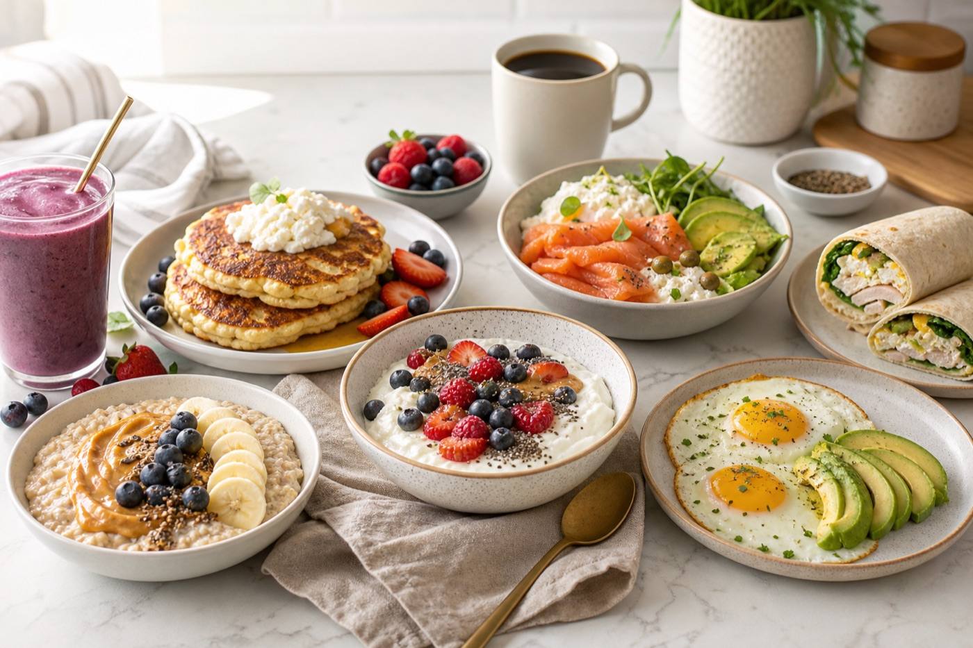 High protein breakfast spread