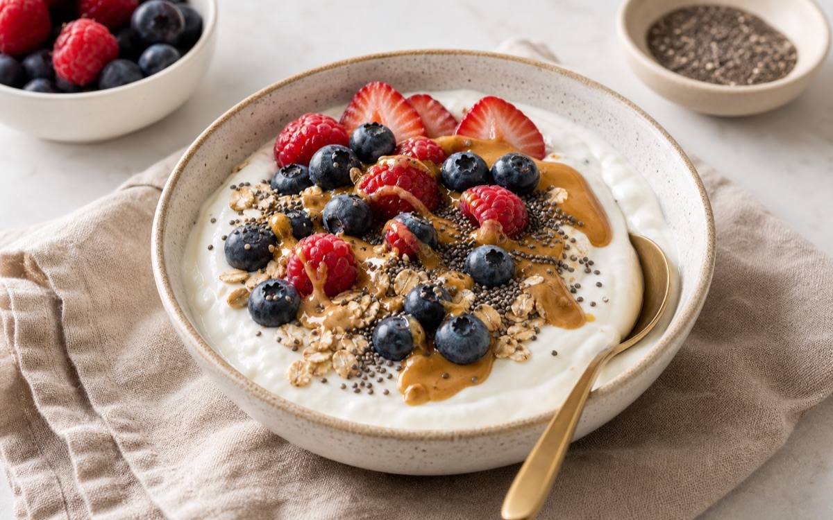 High Protein Greek Yogurt Bowl