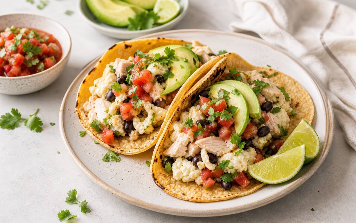 High Protein Breakfast Tacos