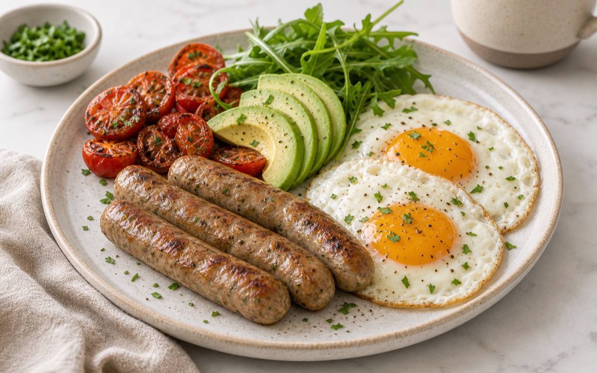 Chicken Sausage Breakfast Plate