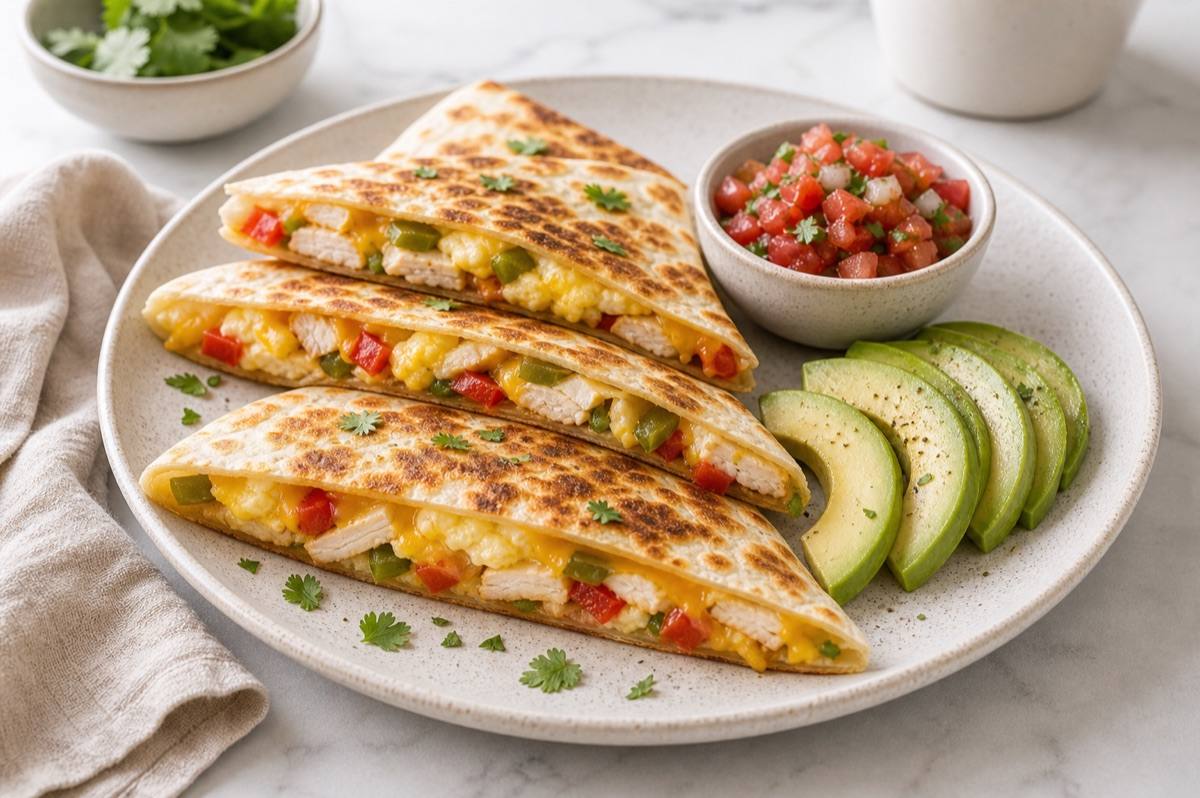 High Protein Breakfast Quesadilla