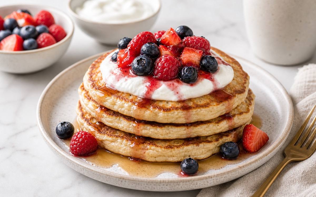 Greek Yogurt Protein Pancakes