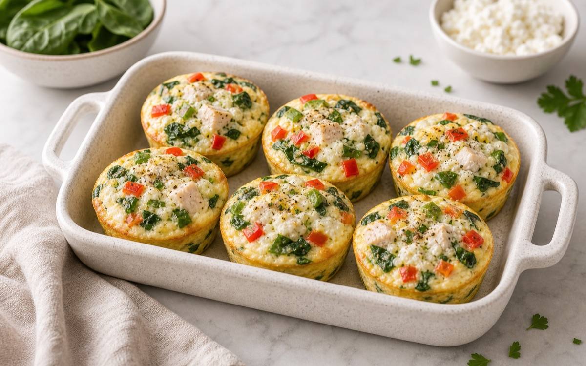 Egg White Veggie Muffins