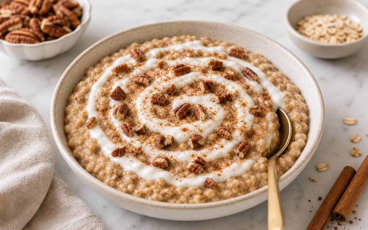 Cinnamon Roll Protein Oatmeal