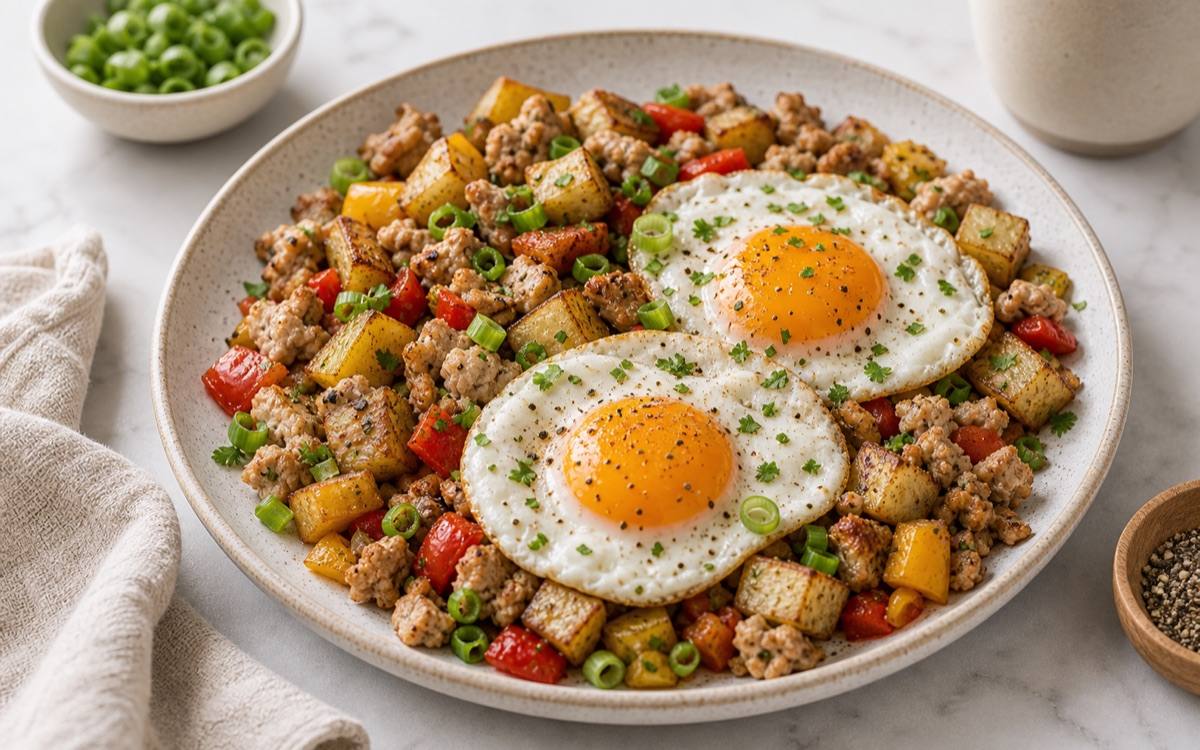 Turkey Hash and Eggs