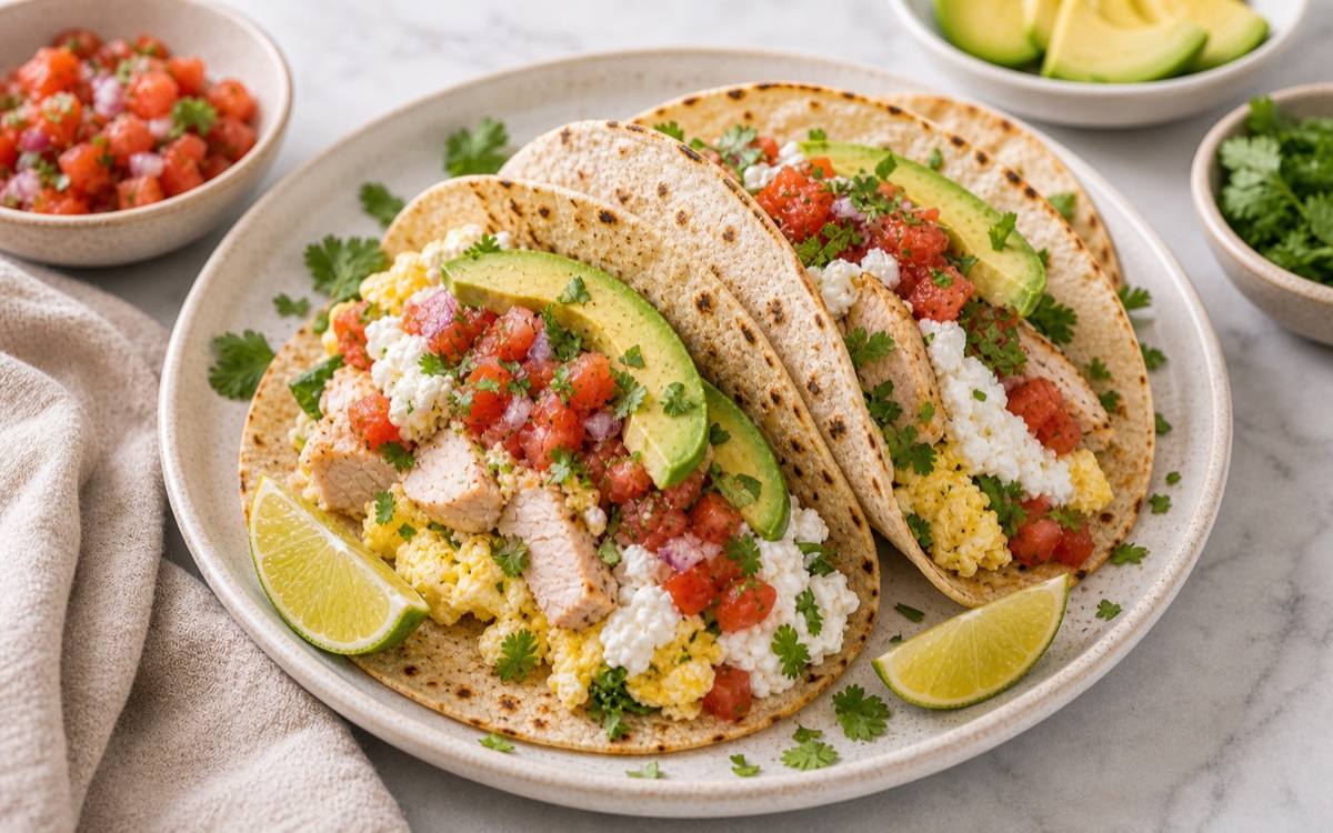 Cottage Cheese Breakfast Tacos