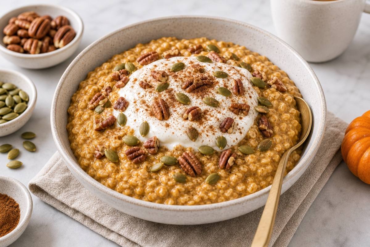 Protein Pumpkin Oatmeal