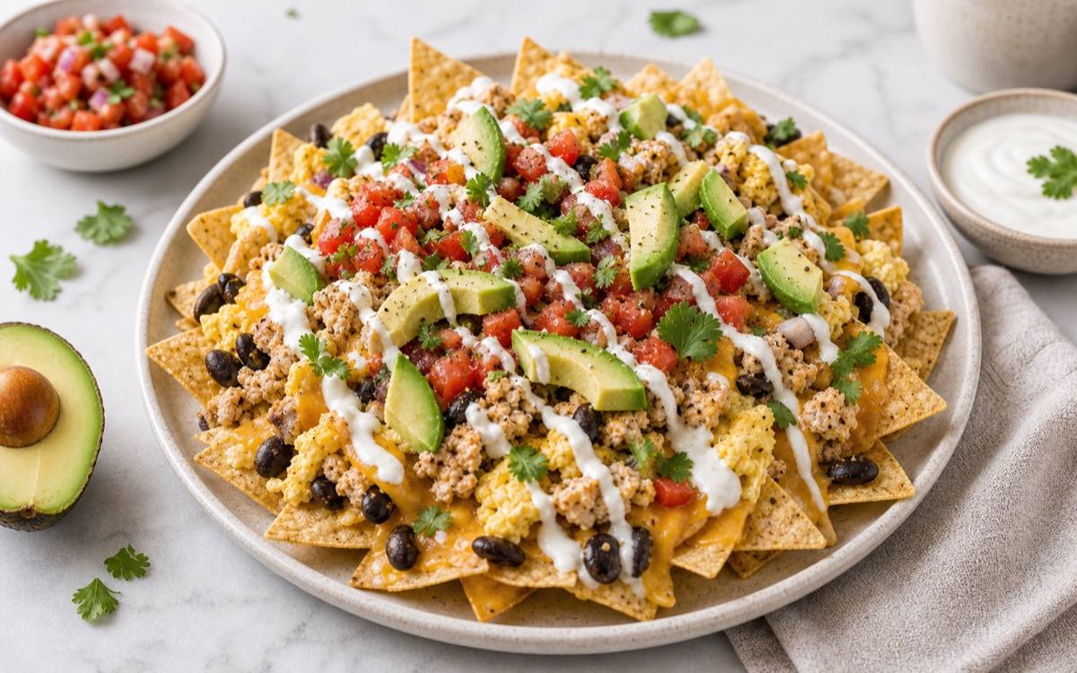 High Protein Breakfast Nachos